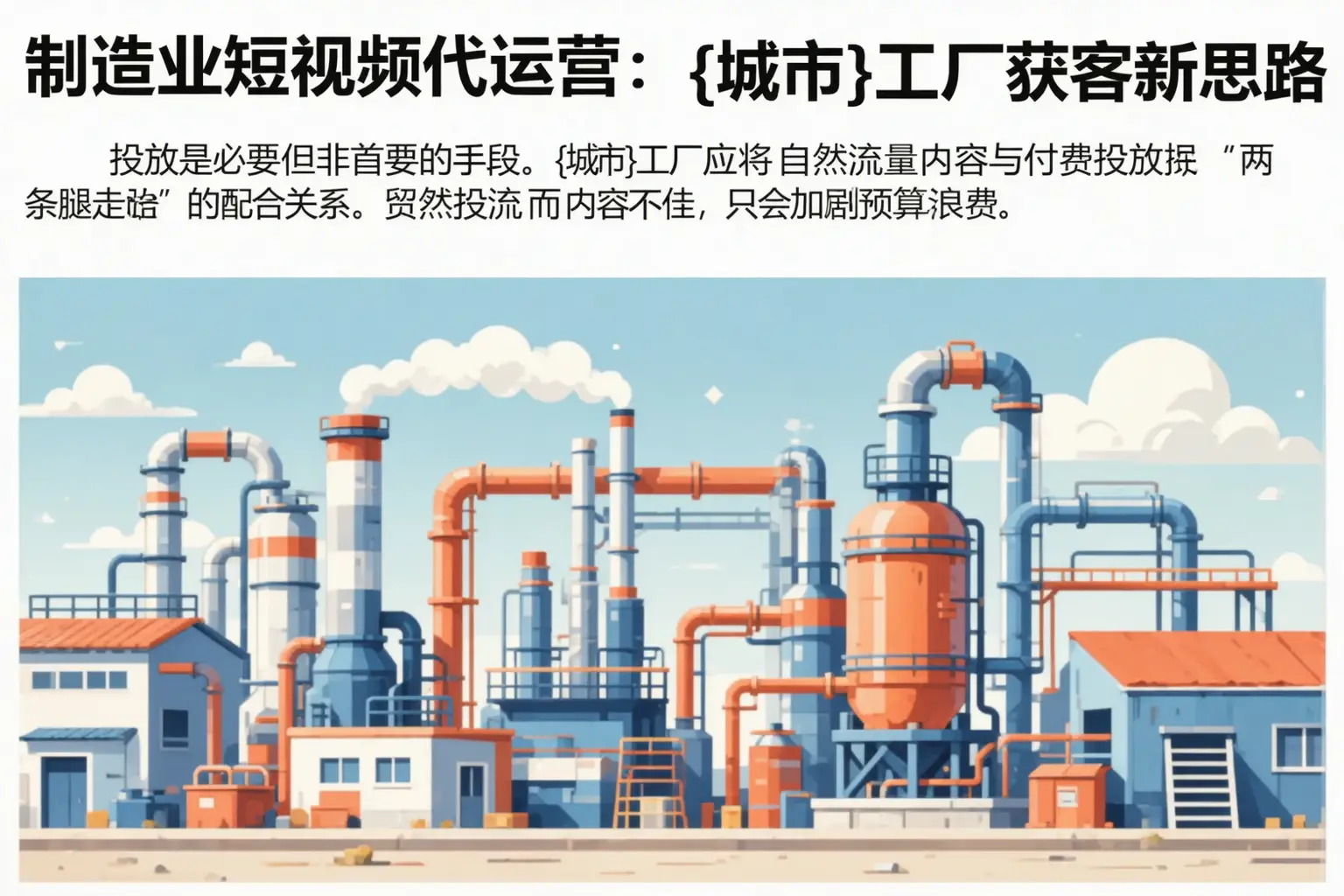 制造业短视频代运营：忻府工厂获客新思路